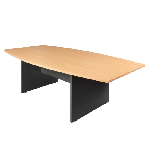 Logan Boat Shape Bordroom Table Beech/ironstone