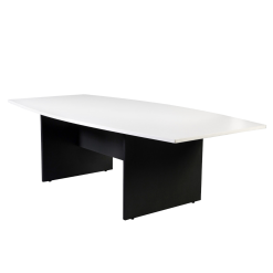 Logan Boat Shape Bordroom Table White/ironstone