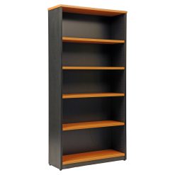 Logan Bookcase 1800x900 Beech/ironstone