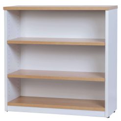 Logan Bookcase 900x900 oak/white
