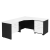 Logan corner workstation 1800x2100 white/Ironstone