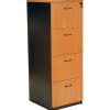 logan filing cabinet 4 drawers Beech/Ironstone