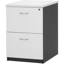 logan filing cabinet 2 drawers White/Ironstone