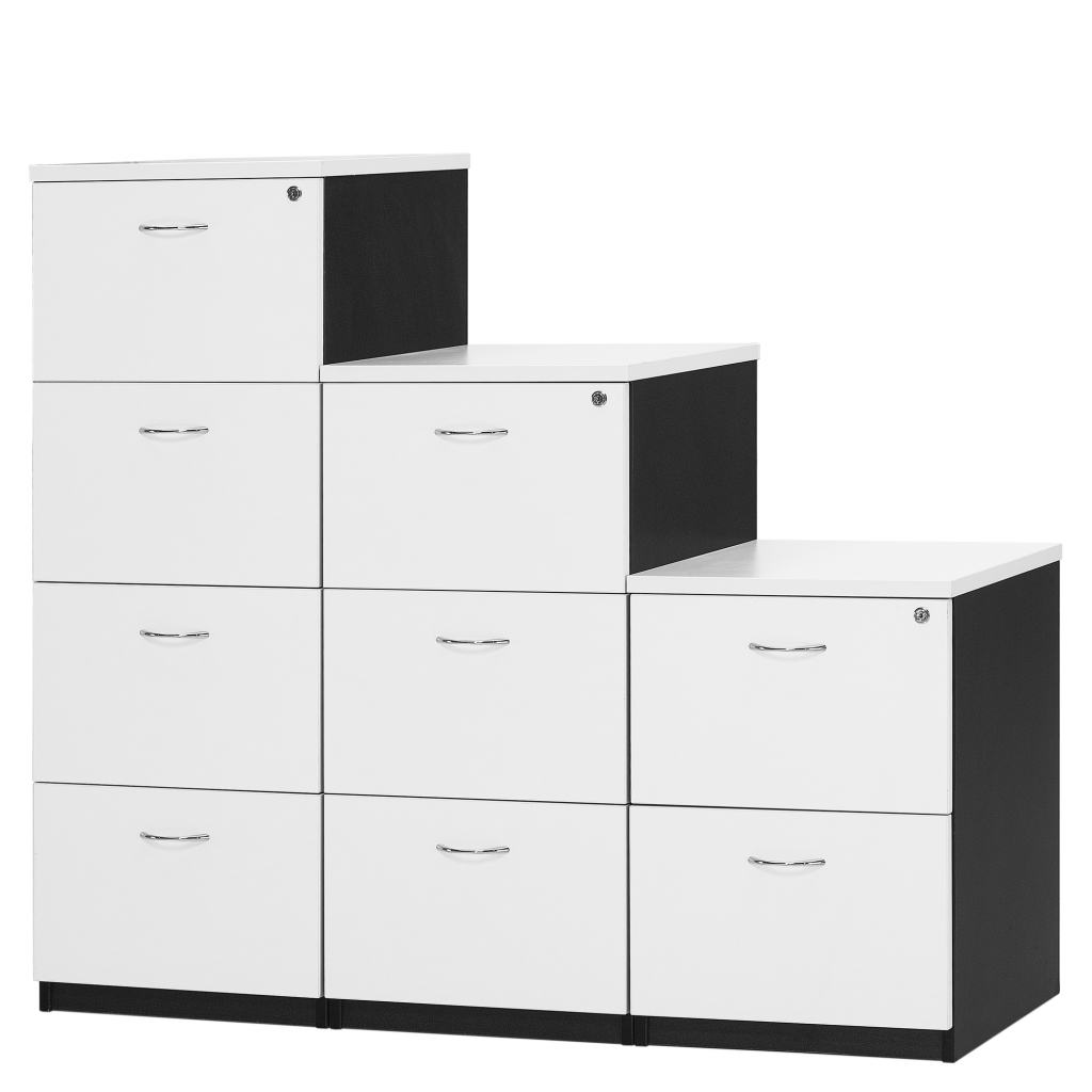 logan filing cabinet 4 drawers White/Ironstone