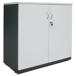 Logan 900x900 Storage Cupboard White/Ironstone