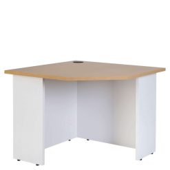 Logan Corner Desk 900Wx600D Oak/White