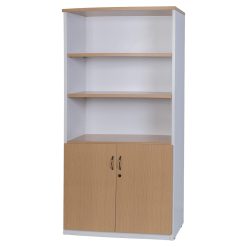 Logan Half Door Storage Cupboard Oak/White