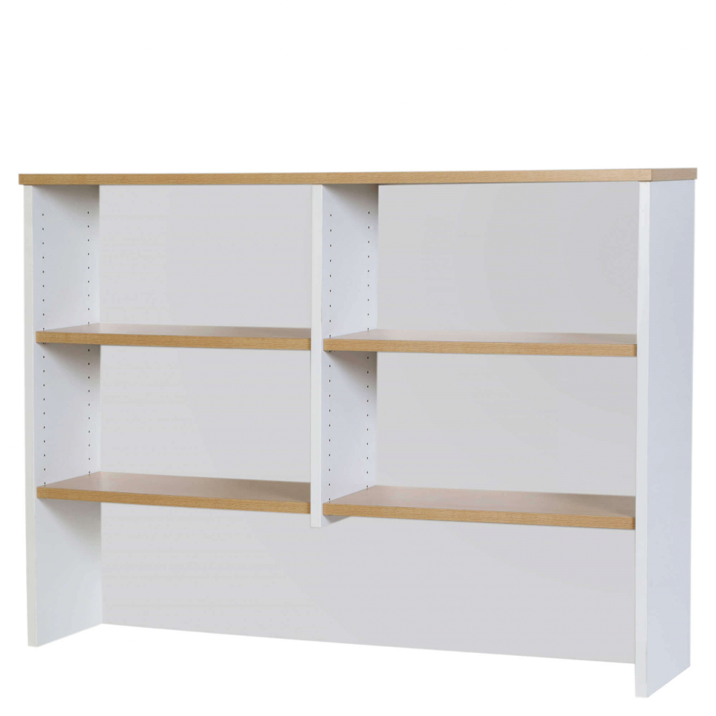 Logan Hutch - Oak/White with 2 adjustable shelves