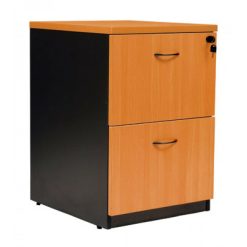 logan filing cabinet 2 drawer Beech/Ironstone