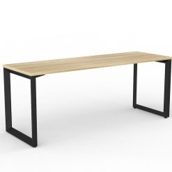 Anvil Straight Desk 1800x600 New Oak/Black