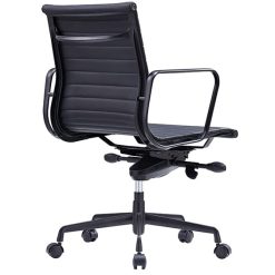 Volt Medium Executive Chair Black PU back view