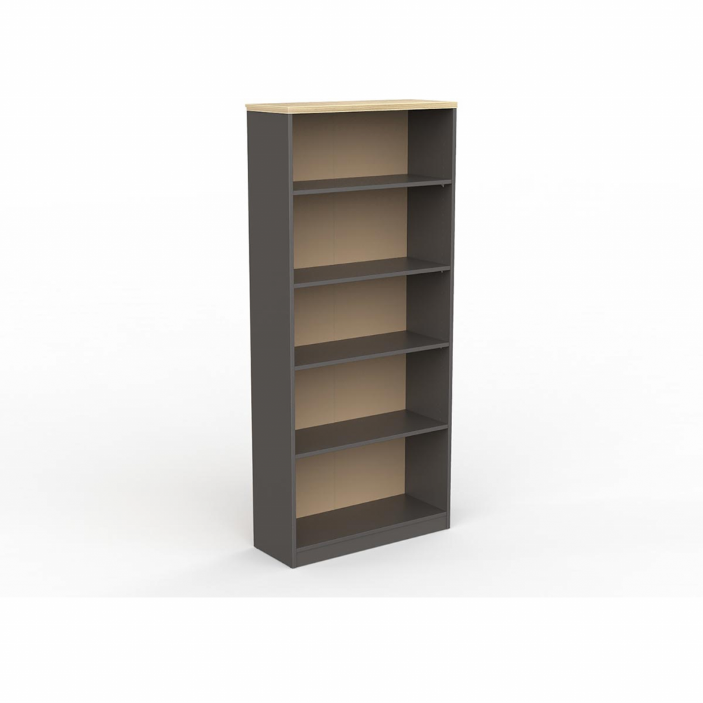 EkoSystem Bookcase 1800x800 New Oak/ Charcoal