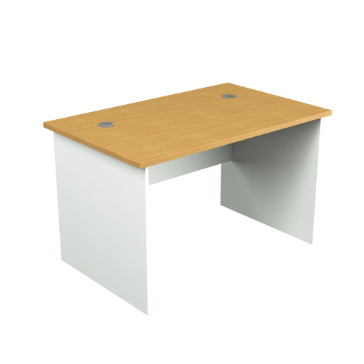 Elite Straight Desk 1200x600D Beech/White