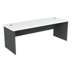 Elite Straight Desk 2100x750D White/Ironstone