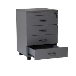 Rapid Worker Mobile Pedestal - 4 Drawers open drawer