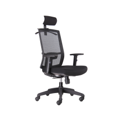 Kal Task Mesh Chair with headrest angle view