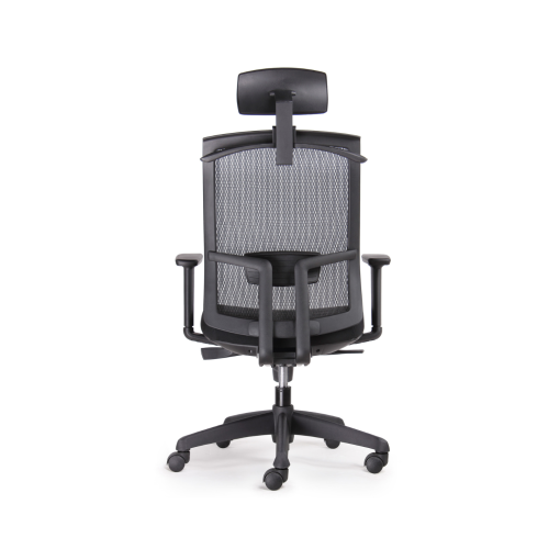 Kal Task Mesh Chair with headrest back view